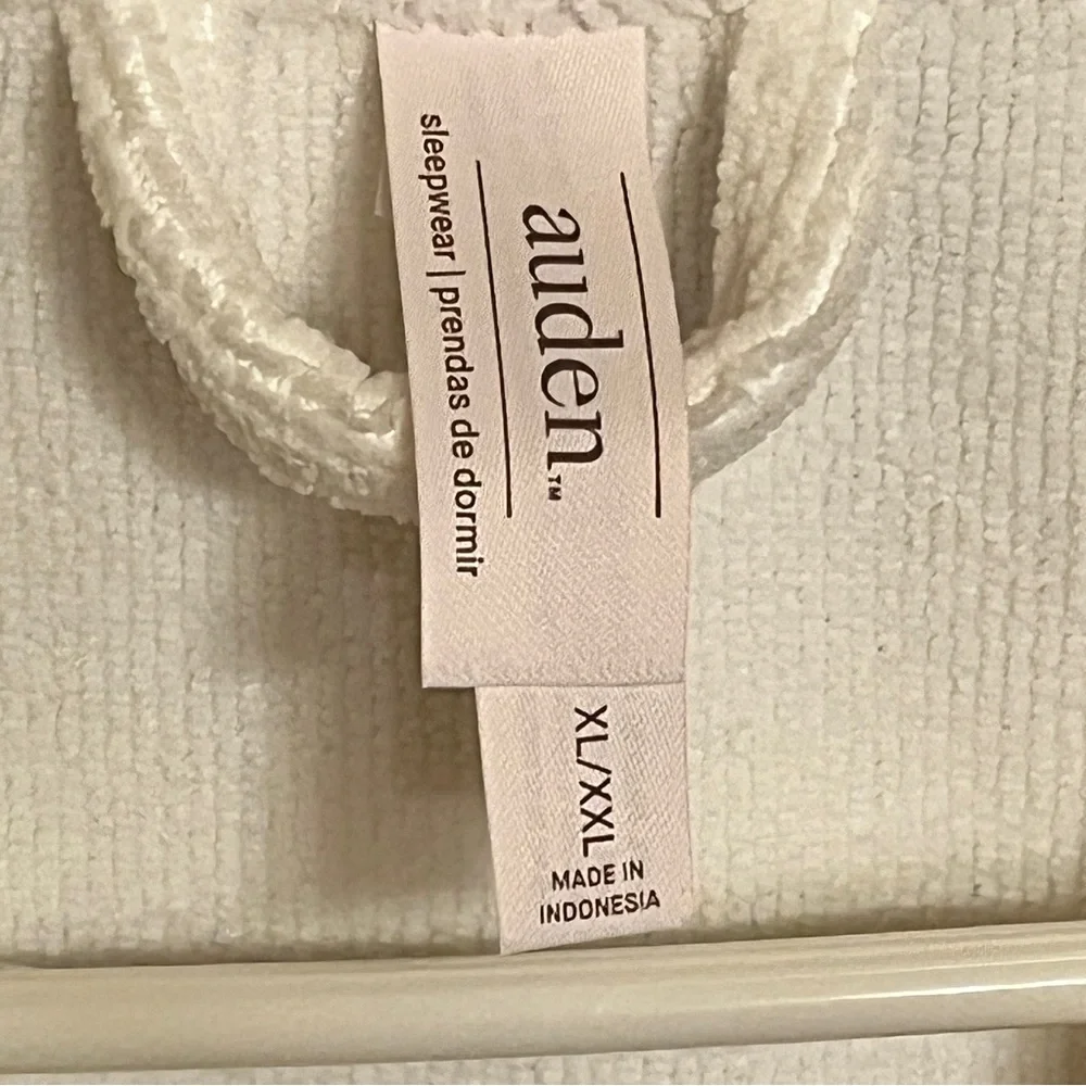 Auden Cream Terry Robe Women’s XL NWOT